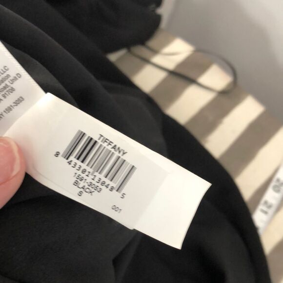 Dress the population NWT Tiffany 1 shoulder black midi dress size small - Picture 13 of 14